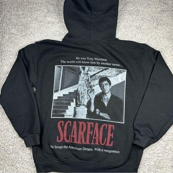 Scarface Sweatshirt Womens Small Classic American Movie Loungewear Graphic Basic - Picture 1 of 5